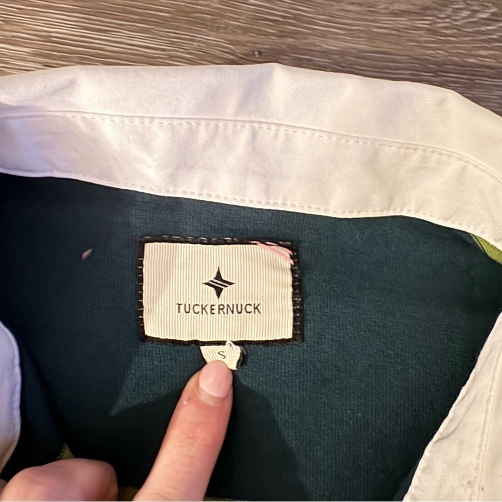 Tuckernuck June Bug Long sleeve Polo Dress Dark Green Size Small - Picture 6 of 6